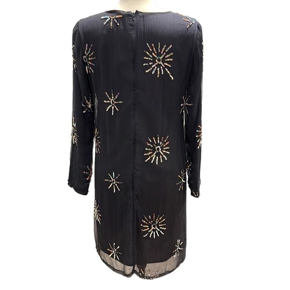 NWT Anthropologie Intropia Starburst Sequined Dress SZ L Reg $348 - Picture 6 of 13